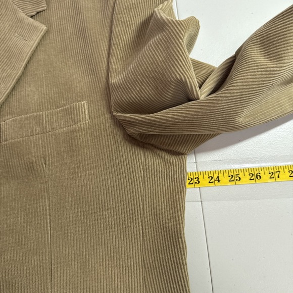 Lauren Ralph Lauren Corduroy Blazer Mens 42L LONG Sport Coat Paisley Lined - Picture 14 of 15